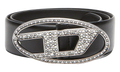 B 1DR Strass Belt "Black" X09611 P6364 T8013
