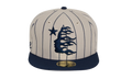 Path To Paradise Baseball Fitted Hat "White / Blue" HSR112