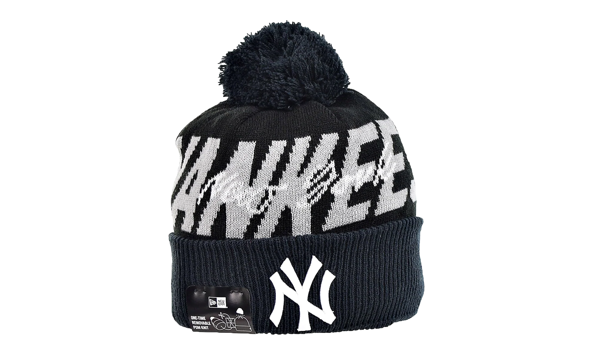New York Yankees Confident Knit Beanie "Black / Grey" 60268826