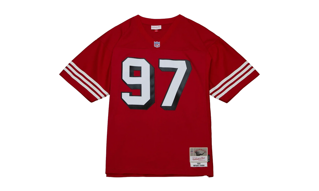 NFL Bryant Young Legacy Jersey "1994 San Francisco 49ers - Scarlet" LGJY3195 SF494BYOSCAR