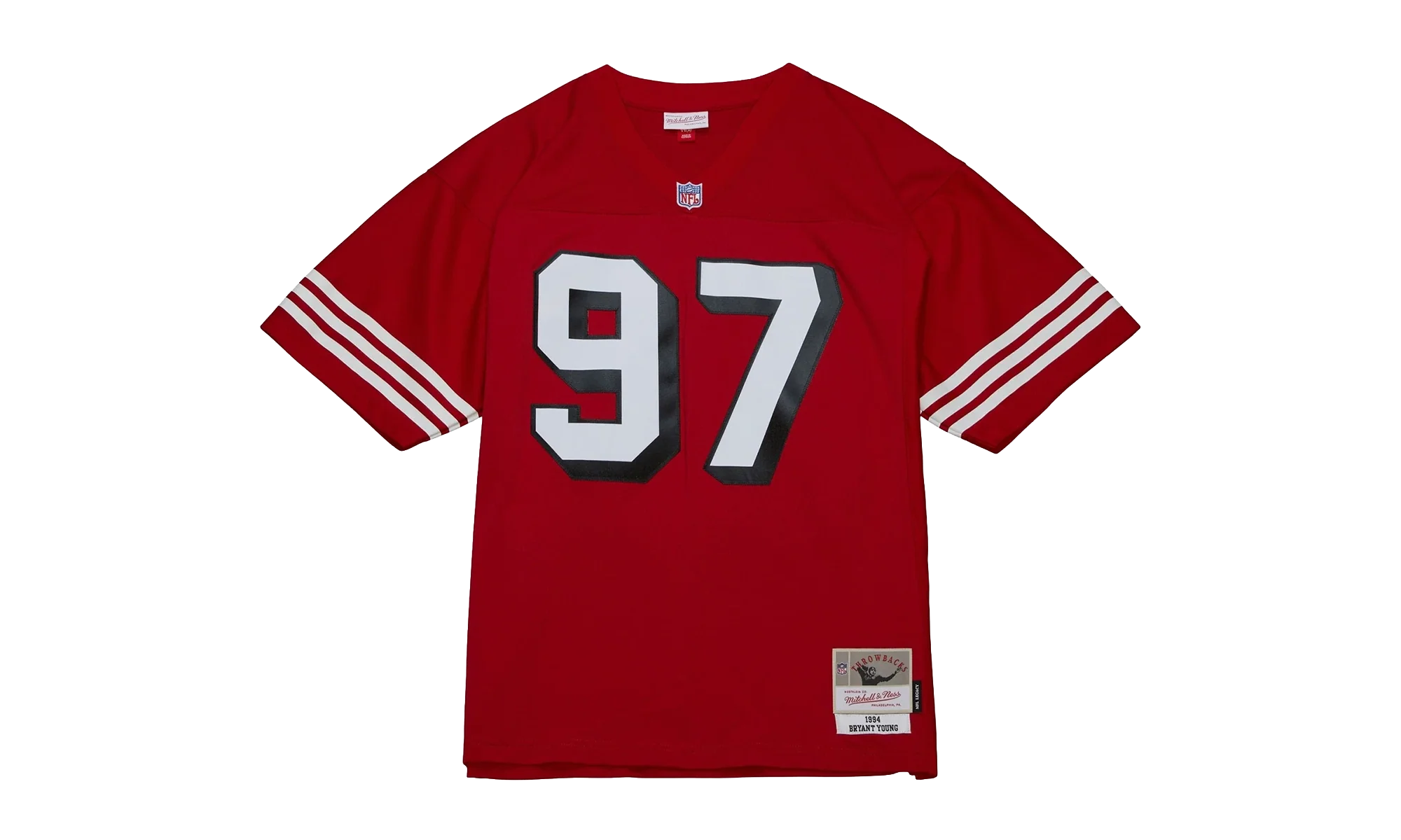 NFL Bryant Young Legacy Jersey "1994 San Francisco 49ers - Scarlet" LGJY3195 SF494BYOSCAR