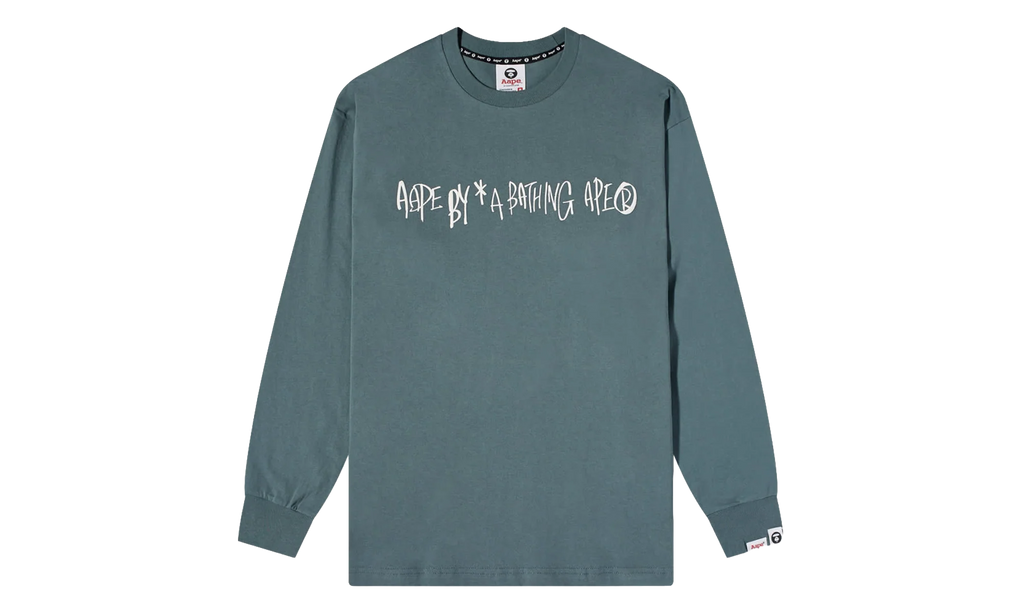 AAPE Record Logo Long Sleeve Sweatshirt "Grey" PK_KAGW9O