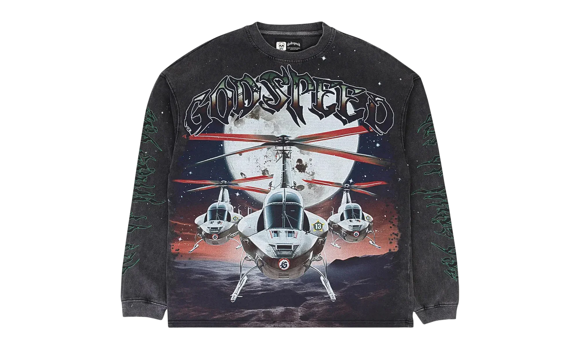 Air Strike Long-Sleeve T-Shirt "Grey Wash" 11652 10004GASLTG GREY