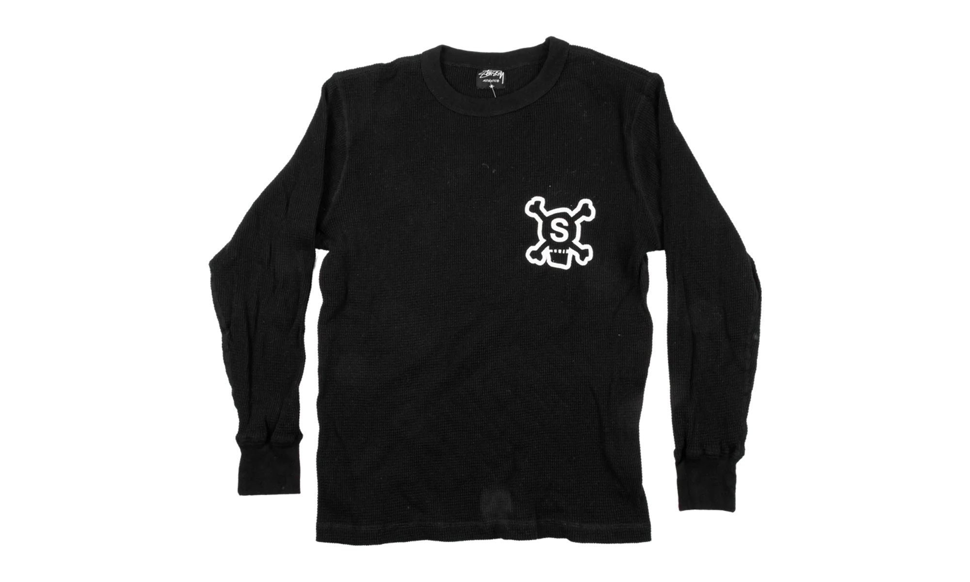 Skull Logo Long Sleeve Knit "Black" STUS321