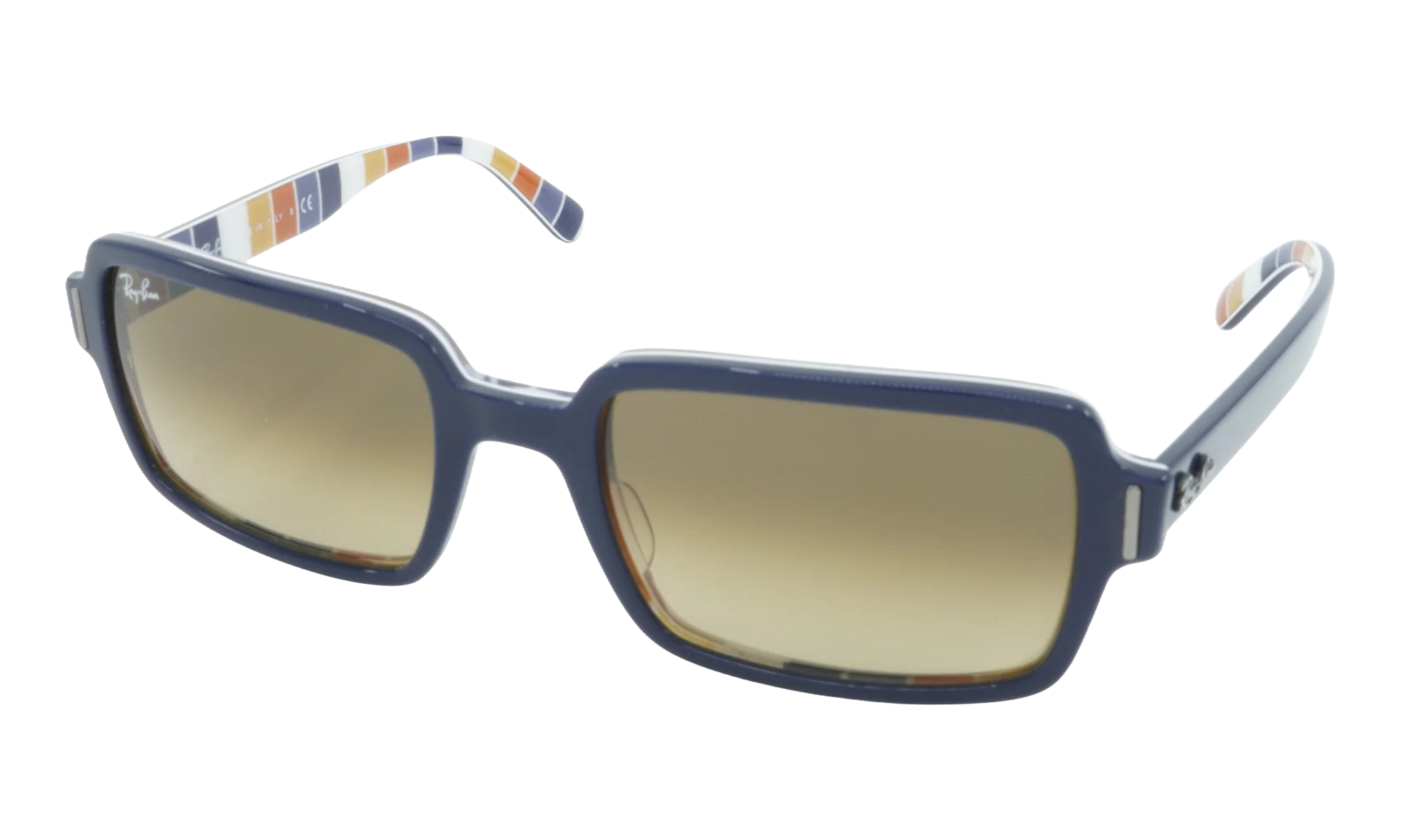 RECTANGULAR SUNGLASSES "BLUE ON STRIPES ORANGE" RB2189-132085_54