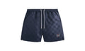 Checkered Satin Collins Short "Nocturnal" KHM070002 413