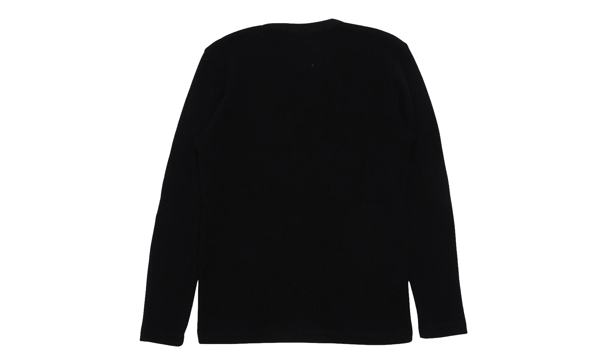 Embroidered Thermal Long Sleeve T-Shirt "Black" CHRM0824