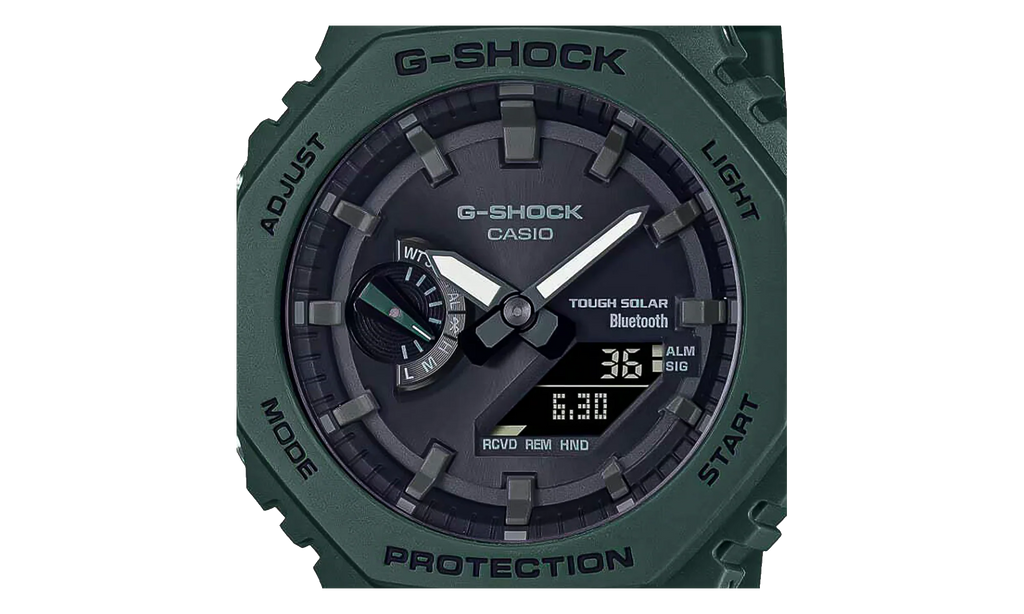 A/D Solar tooth Resin Watch Watch "Green" GAB2100 3A