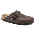 Boston Oiled Leather Classic Footbed Clog in Habana