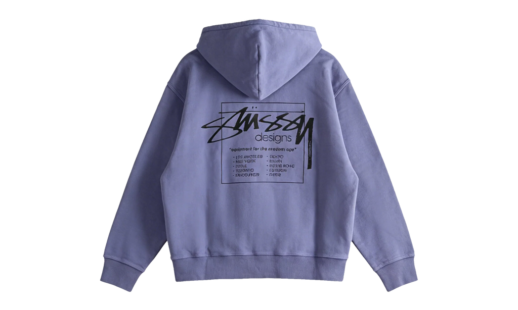 Modern Age Pig Dyed Zip Hoodie "GRAPE" 1975079 GRPE