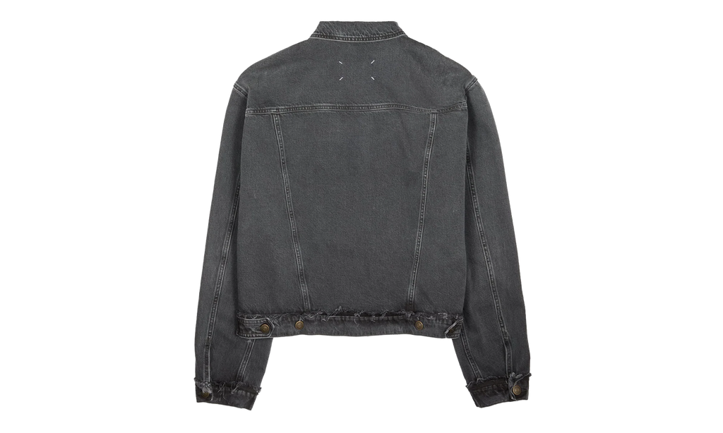 Washed Denim Jacket With Logo "Washed Black" S50AM0654S30842965