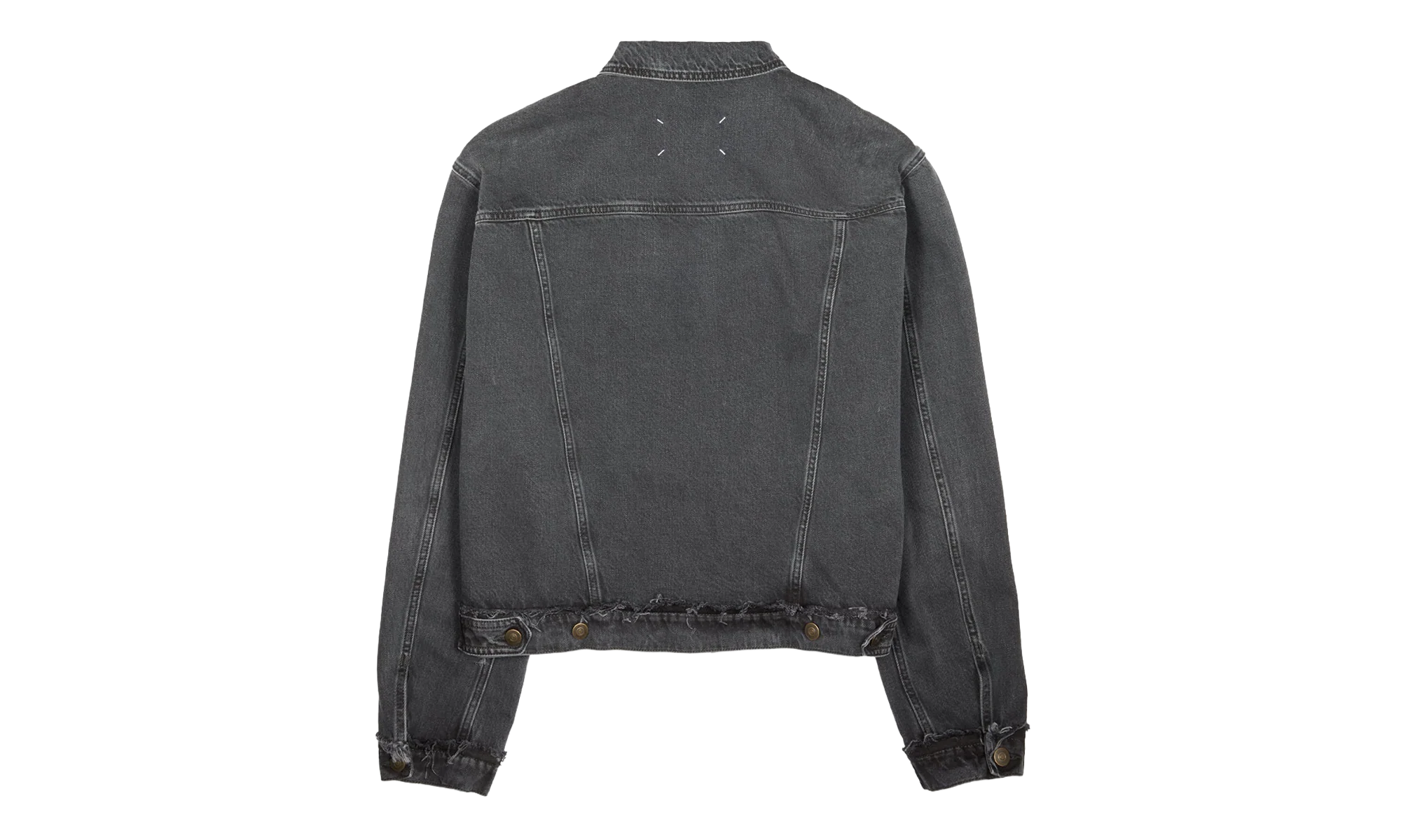 Washed Denim Jacket With Logo "Washed Black" S50AM0654S30842965