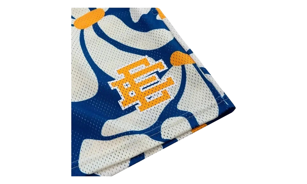 EE BASIC SHORT "SS24 - Blue Daisies/Yellow" EE782