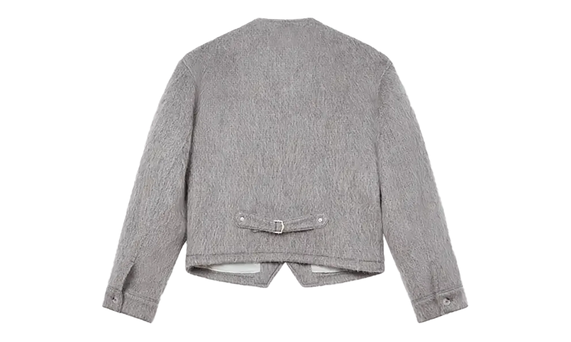 Hairy Collarless Jacket "Pale Grey" FF65VE1169PE93