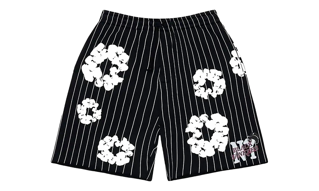 Pinstripe Wreath Sweatshorts "Black" DT538