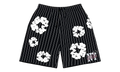 Pinstripe Wreath Sweatshorts "Black" DT538
