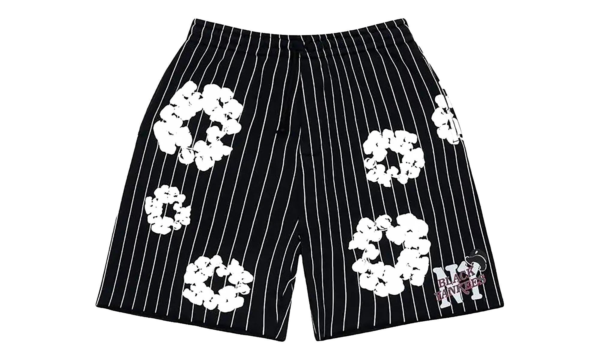 Pinstripe Wreath Sweatshorts "Black" DT538