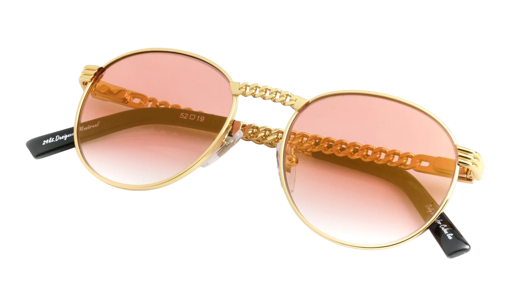 Miami Vice Cuban Link Edition 24KT "Yellow Gold / Candy Red Gradient Flash Gold" CLMV2 0002 16C7