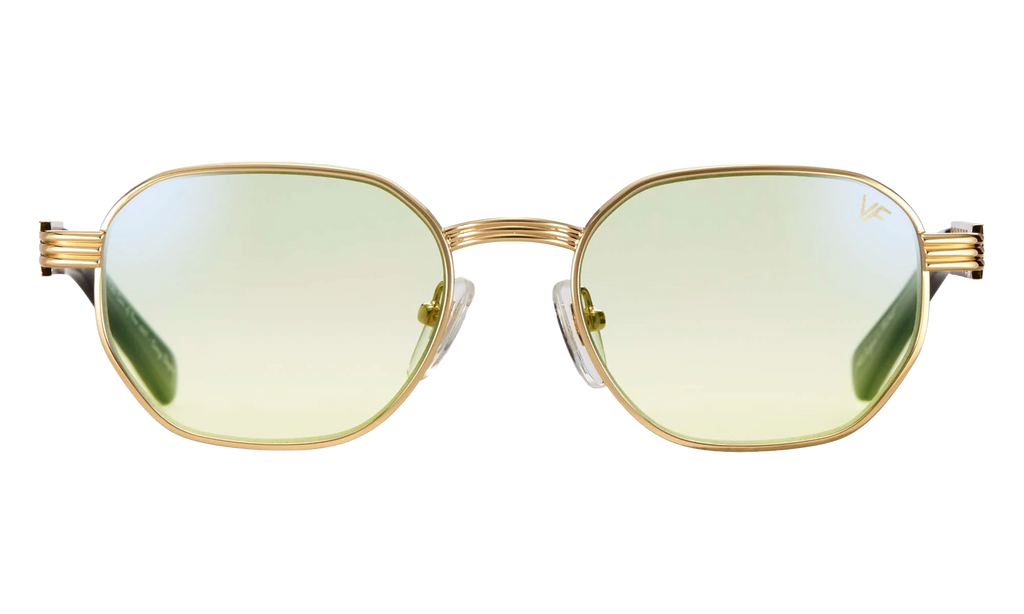 Detroit Player Jacques Cartier Edition 24KT "Yellow Gold / Powder Green Flash Blue" JCDP2 0004 11C8