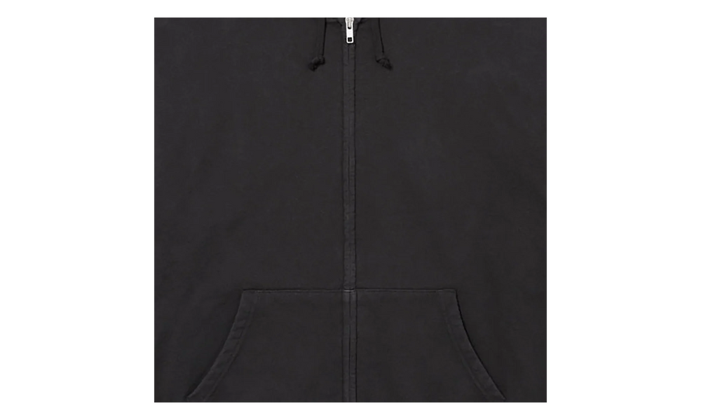 Cut Out Zip Up Hoodie "Black" SU27264