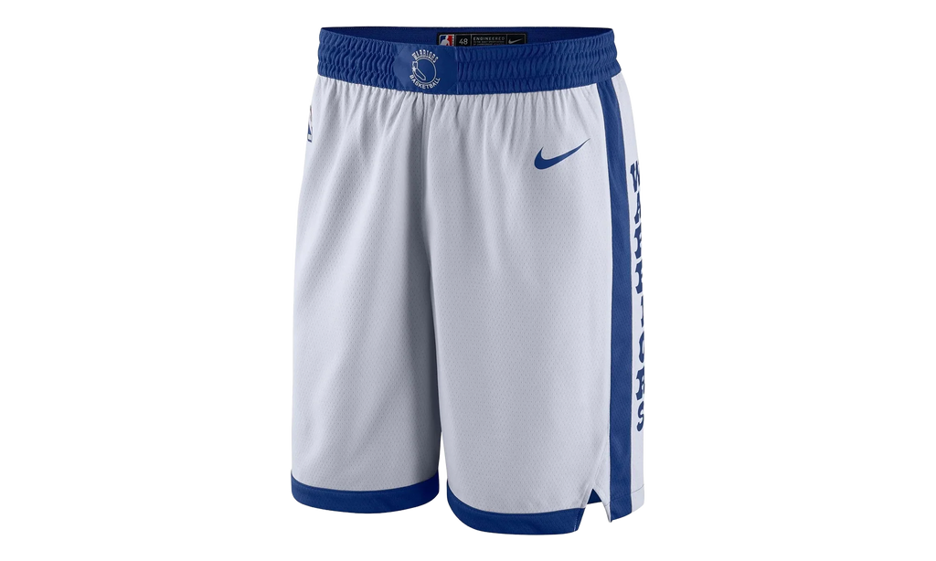 NBA Swingman Shorts GS "Golden State Warriors - White" 9Z2B7BAGF