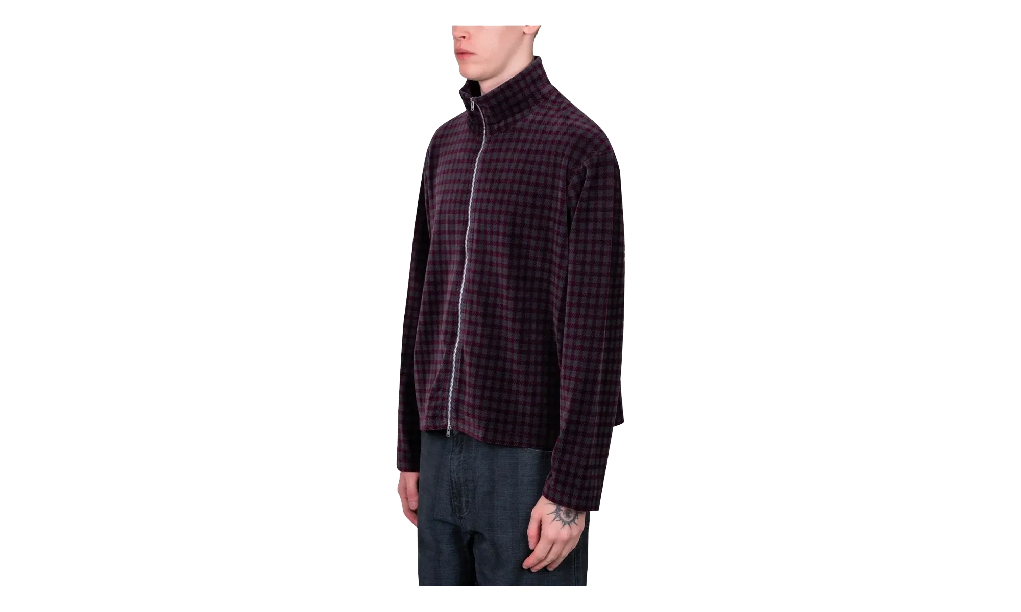 Shrunken Full Zip "Bordeaux" M2266SM