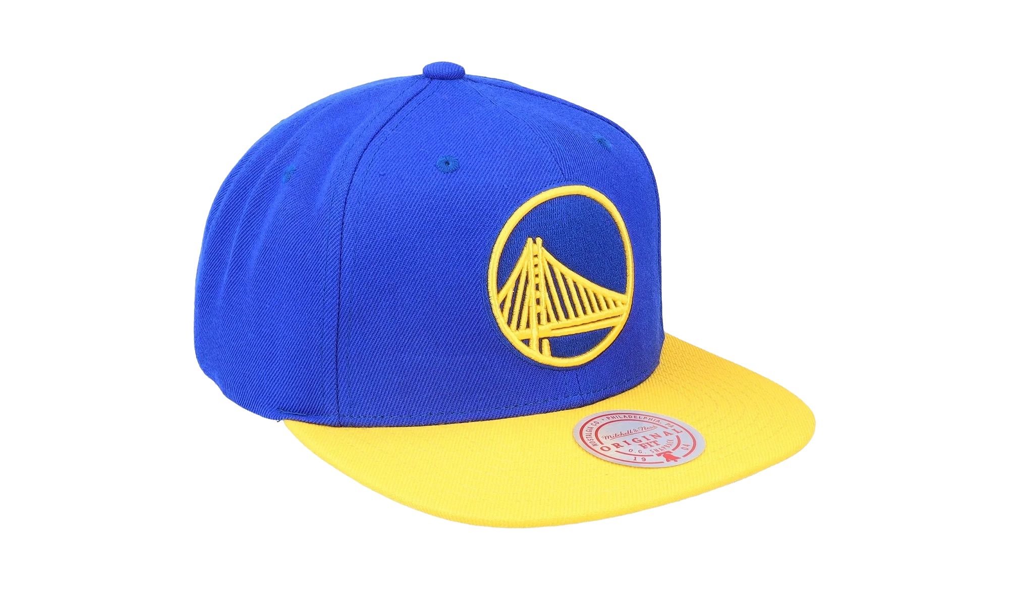 NBA Team 2 Tone 2.0 Snapback Cap "Golden State Warriors - Royal / Yellow" HHSS3264 GSWYYPPPRYYW