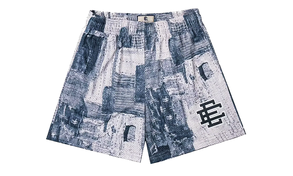 EE BASIC SHORT "SS23 - Grey Boro Patchwork" EE714
