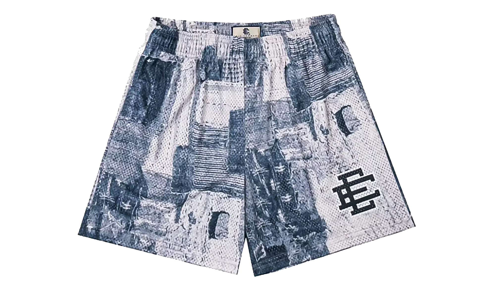 EE BASIC SHORT "SS23 - Grey Boro Patchwork" EE714