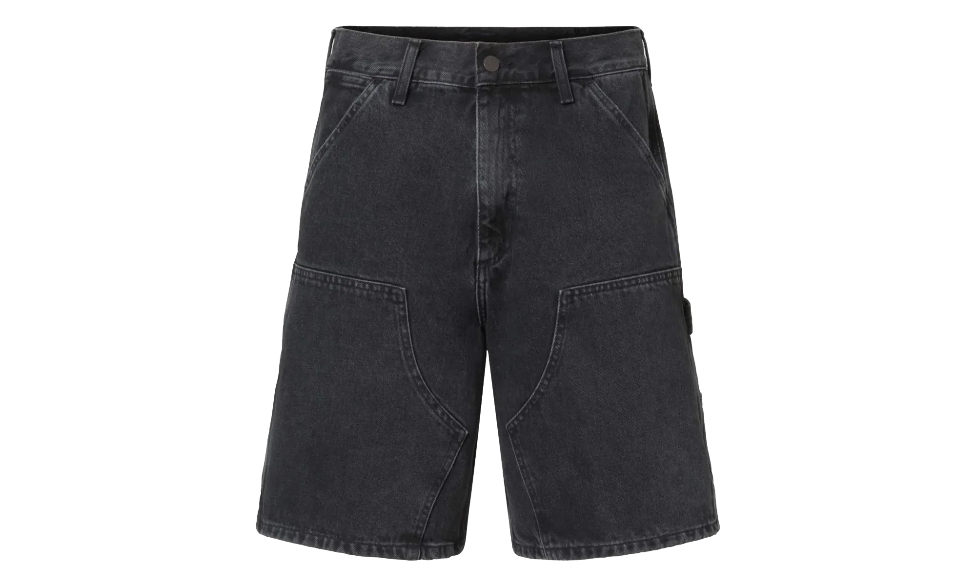 Double Knee Shorts "Black Stoned Washed" I034867 89 06