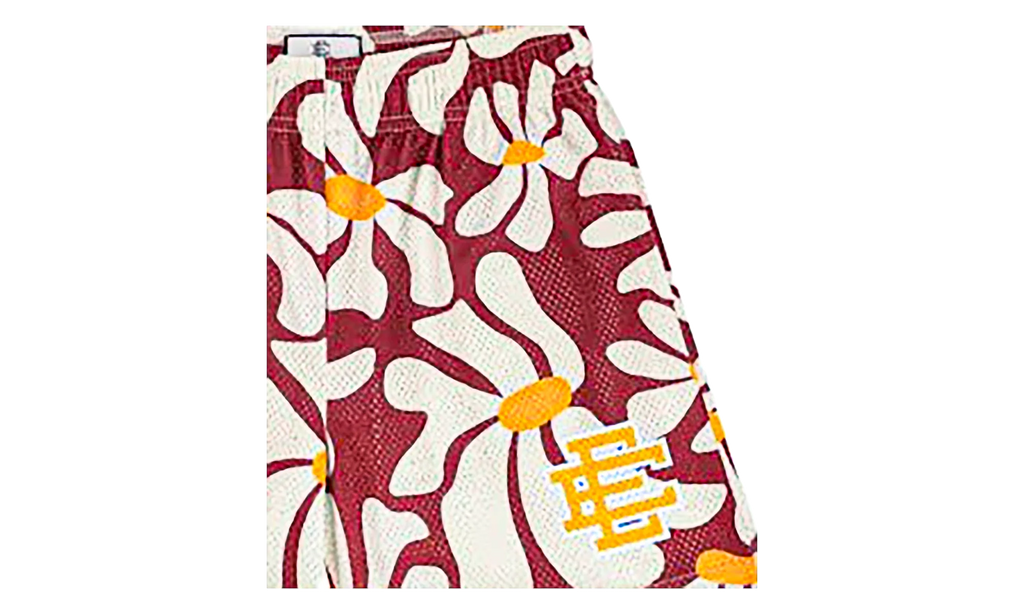 EE Basic Shorts "Red Daisies / Yellow" EE230