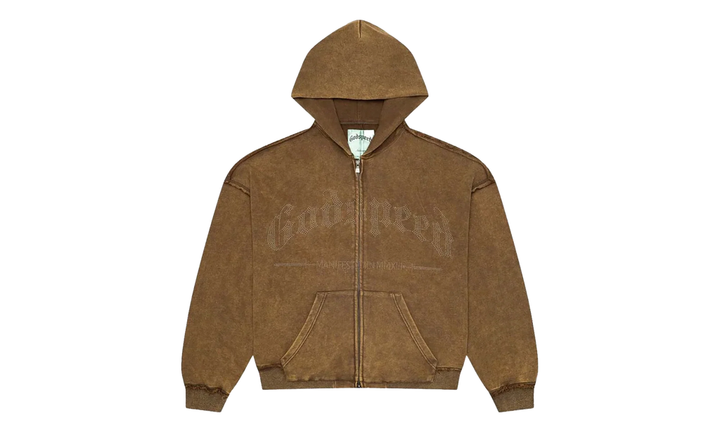 Studded OG Logo Hoodie "Brolive Wash" GS036