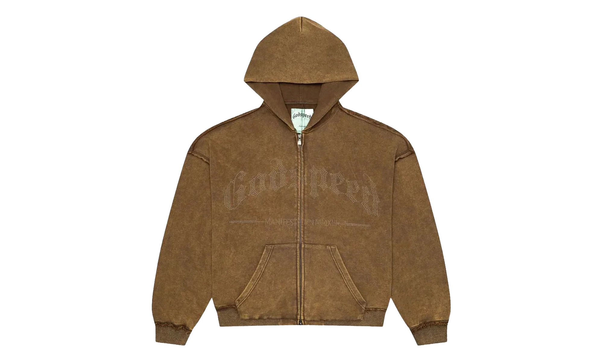 Studded OG Logo Hoodie "Brolive Wash" GS036