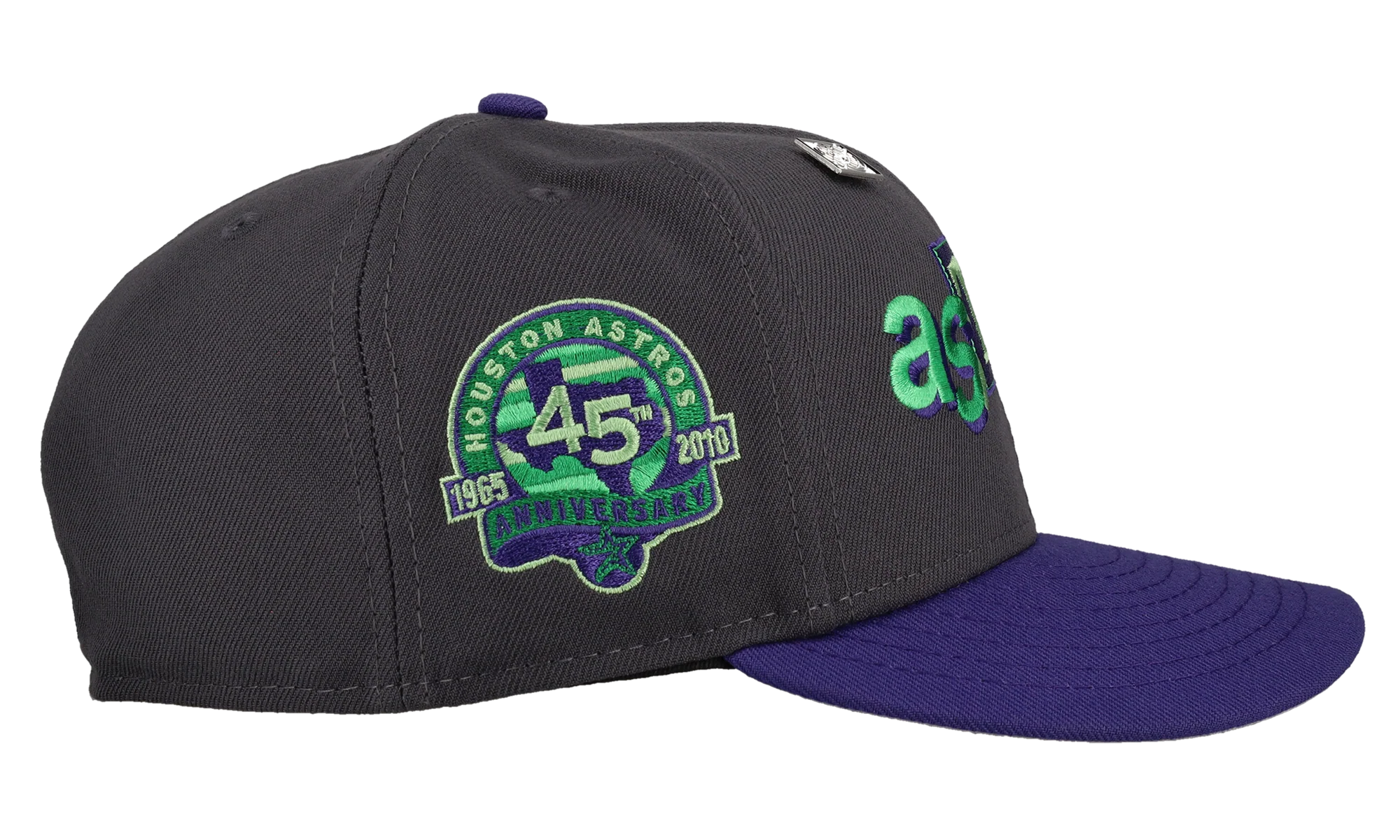 59FIFTY Houston Astros 45th Anniversary Ransom "Skunk" Fitted Hat "Black/ Royal Blue" 123451295936