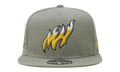 NBA Hardwood Classics Fitted Cap "Miami Heat - Sunny Gray" 6HSFDX21134 MHEGREY