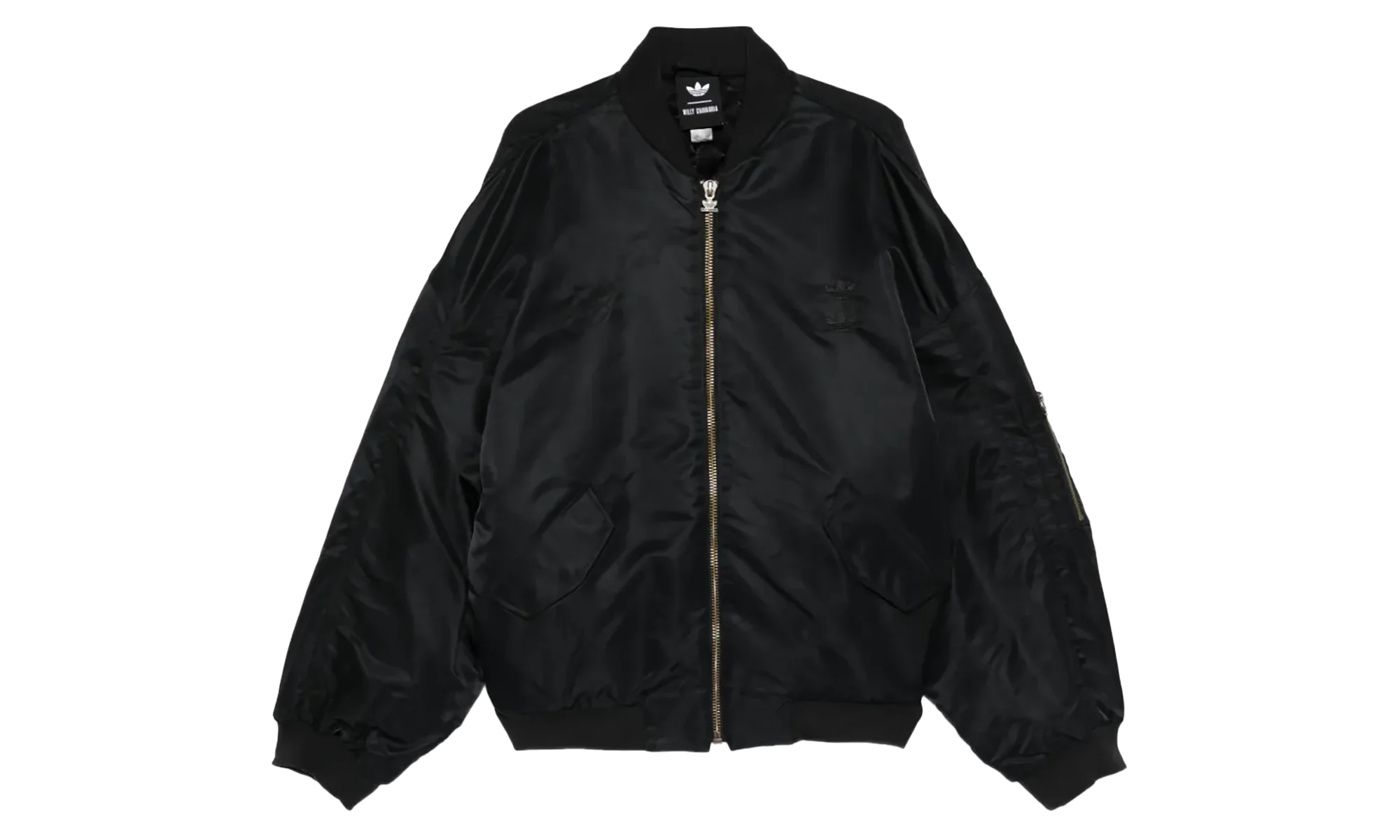 CHAVARRIA SATIN BOMBER JACKET "Black" KD9361