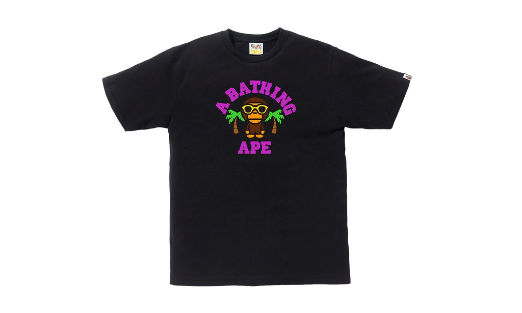 Milo College Summer Tee "Black" BAPE SS18 106