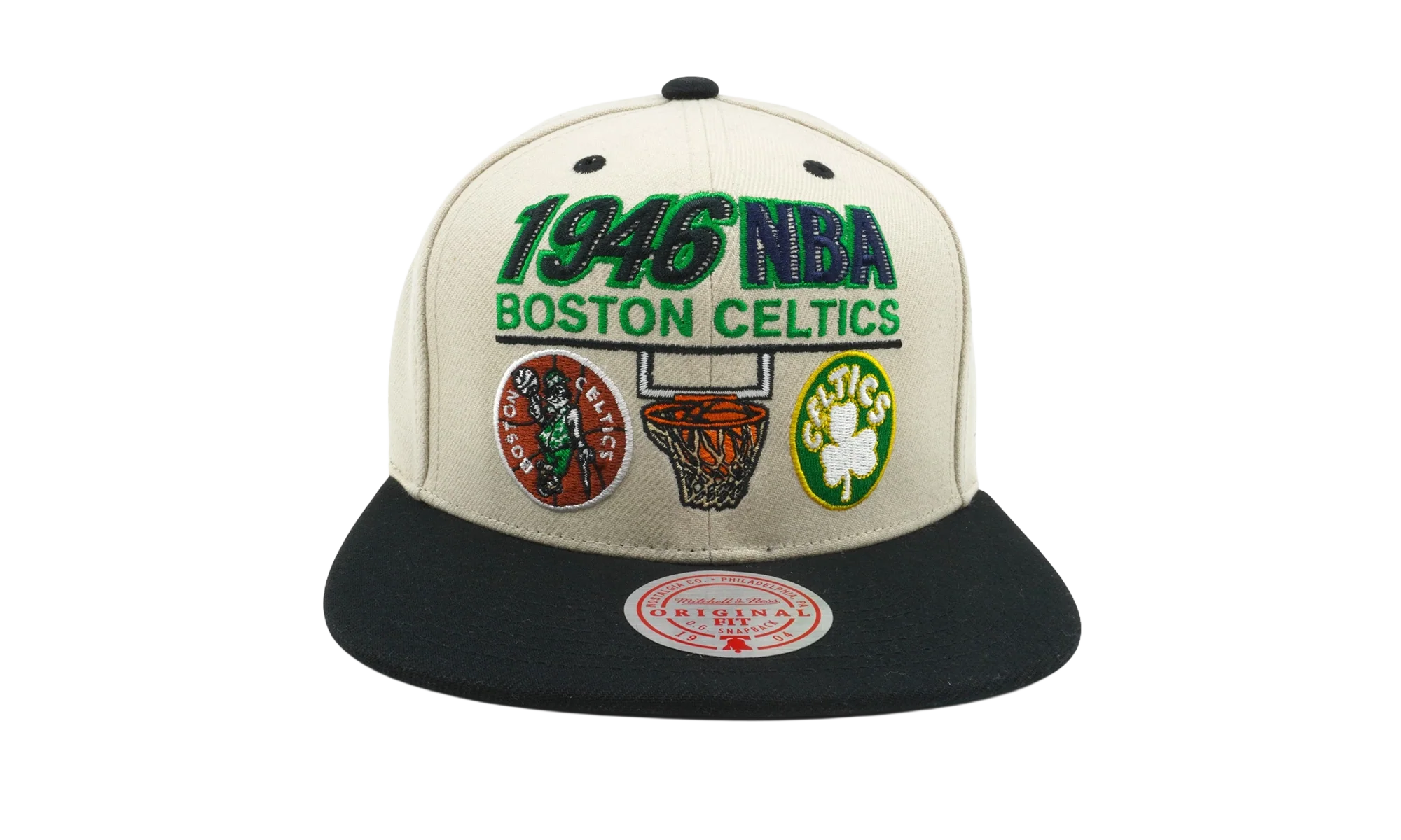 NBA Hardwood Classics First Of Many Snapback Cap "Boston Celtics - Off White" HHSS6330 BCEYYPPPOFWH
