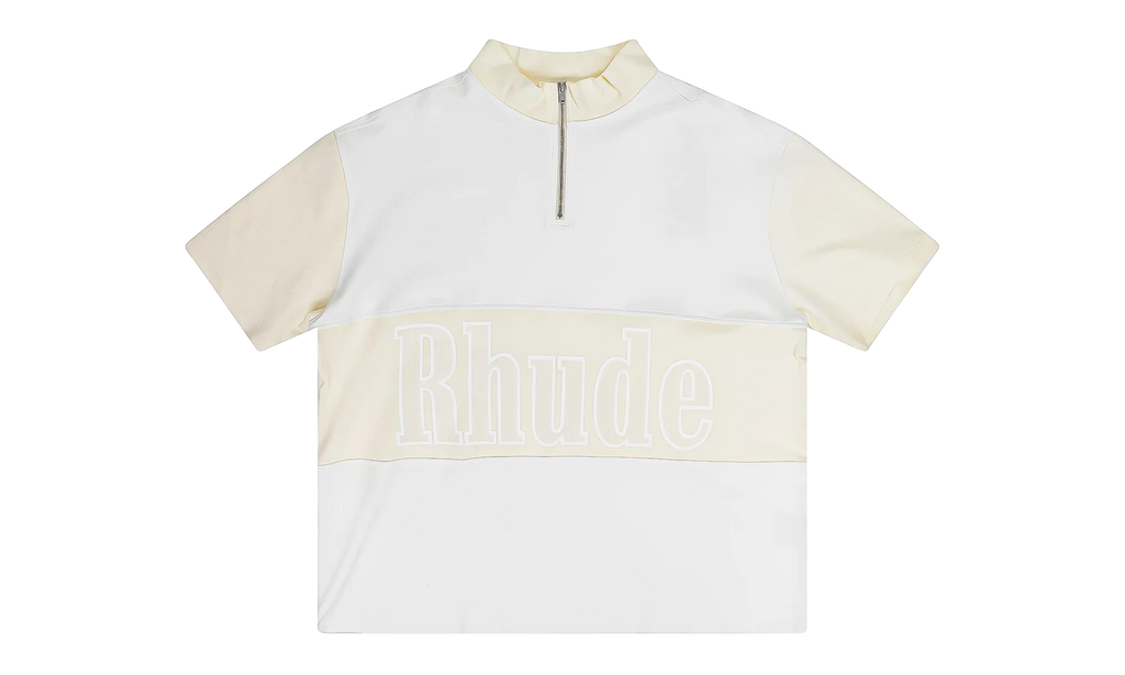 Panelled Henley T-Shirt "White" RHPS22TT10012572