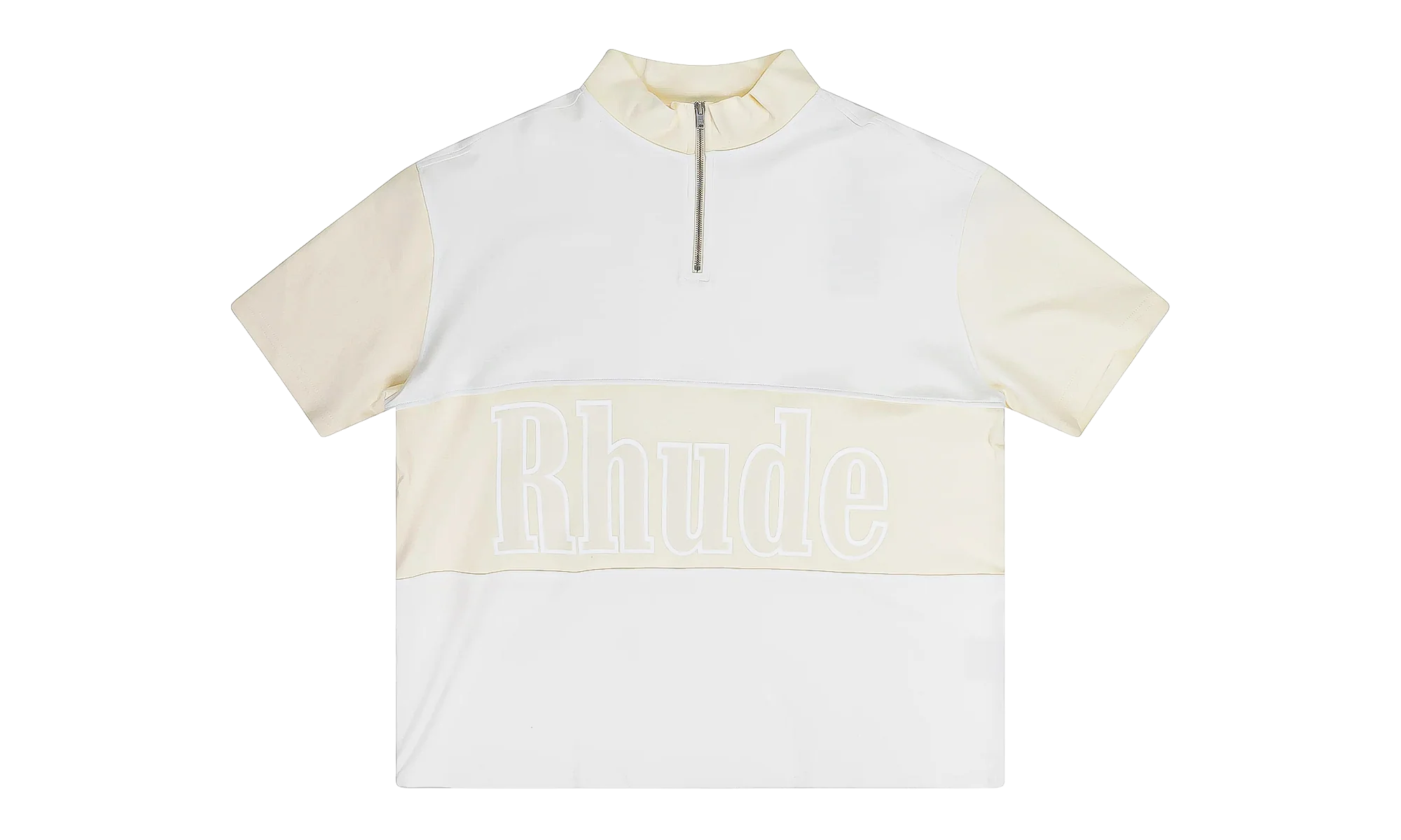 Panelled Henley T-Shirt "White" RHPS22TT10012572