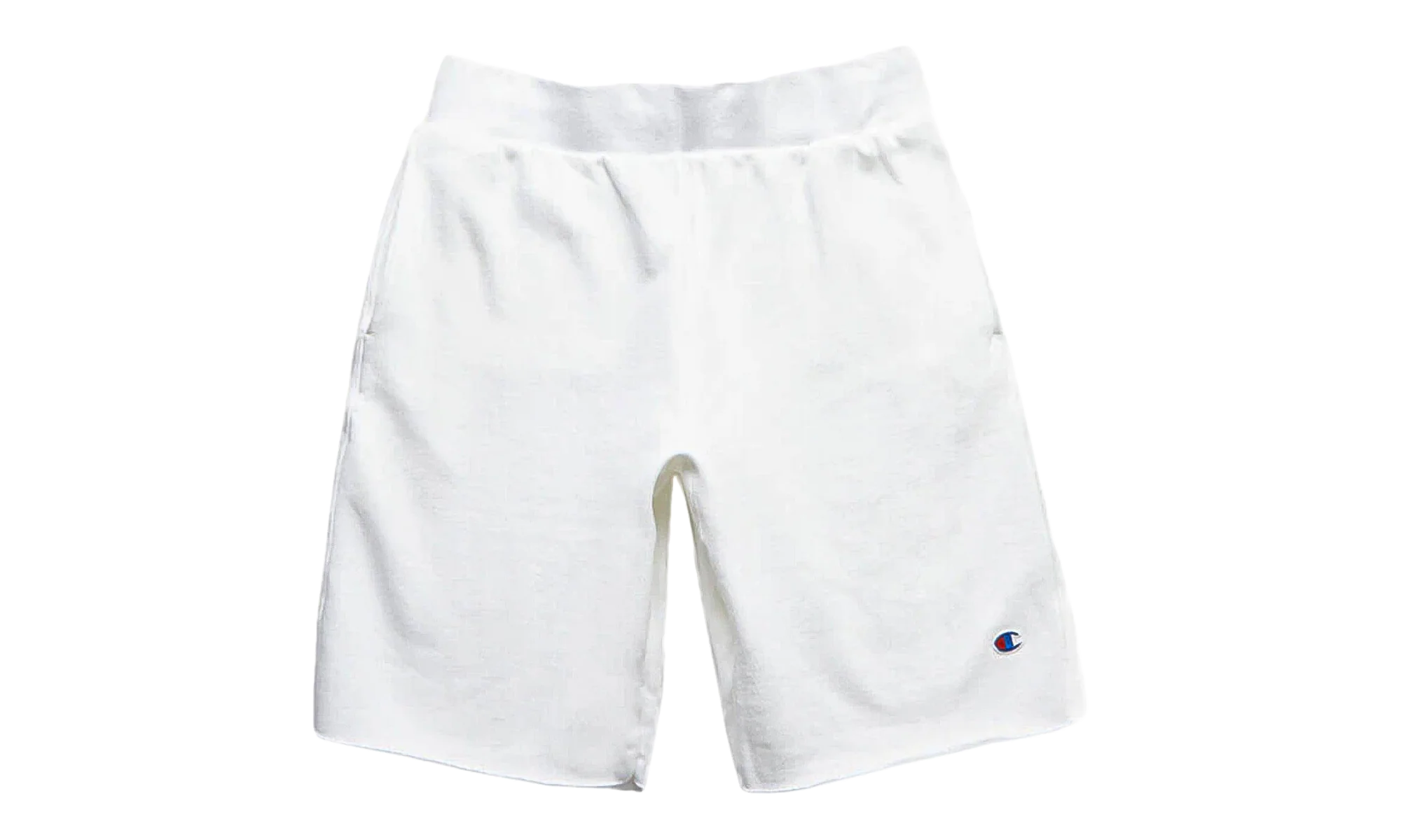 C-Life Reverse Weave Cut Off Shorts "White" 89597 045