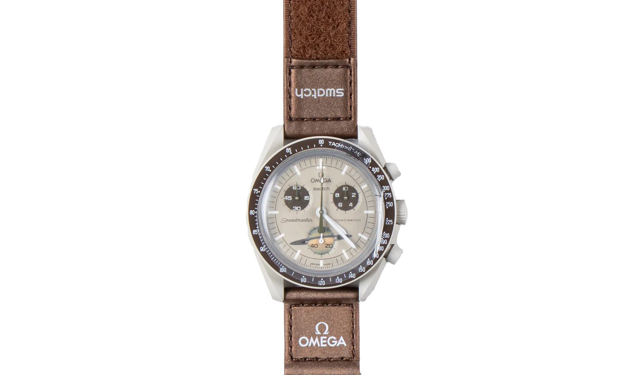 Swatch x Omega Bioceramic Moonswatch "Mission to Saturn" SO33T100