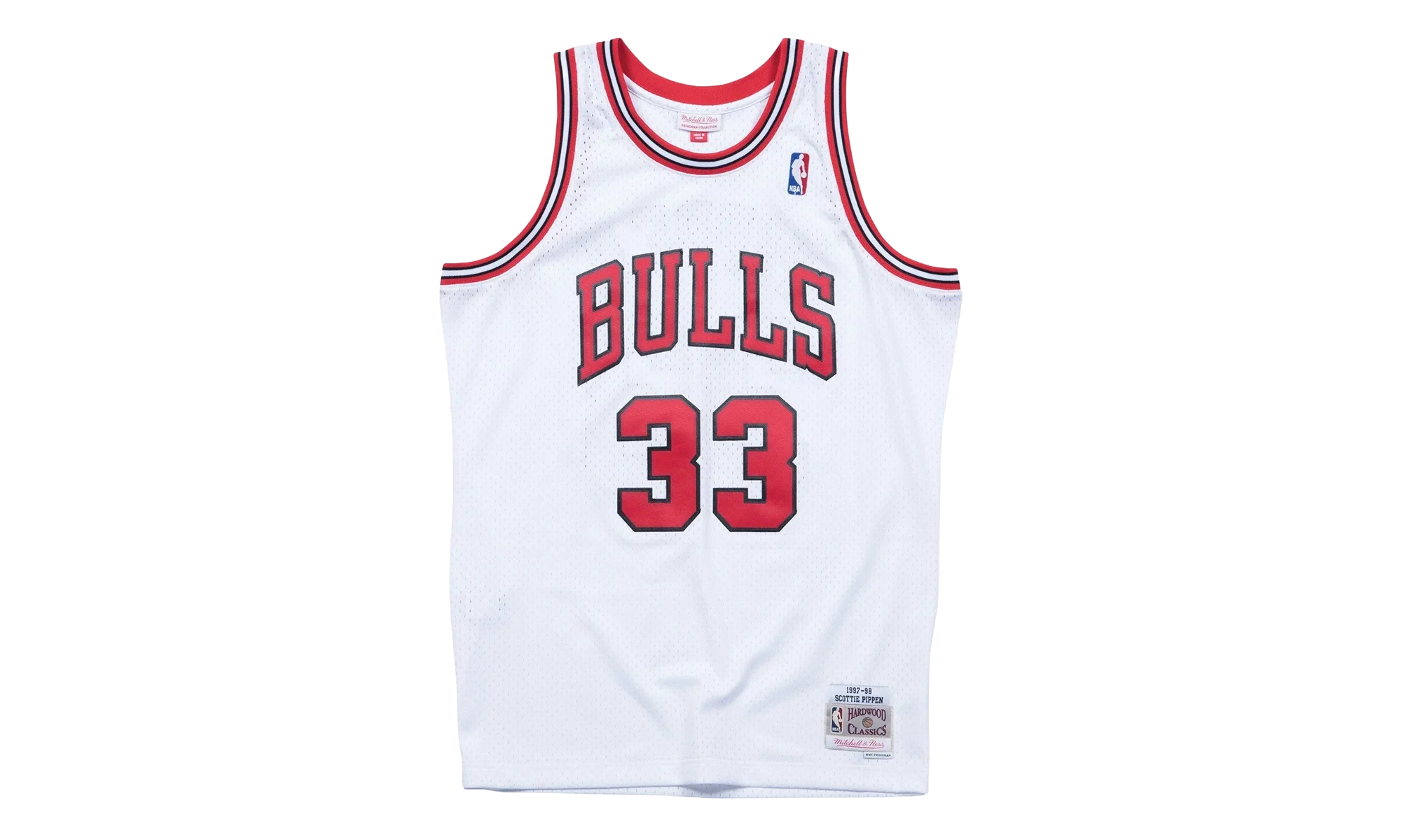 NBA Scottie Pippen Home Swingman Jersey "1997-98 Chicago Bulls - White" SMJYAC18054 CBUWHIT97SPI