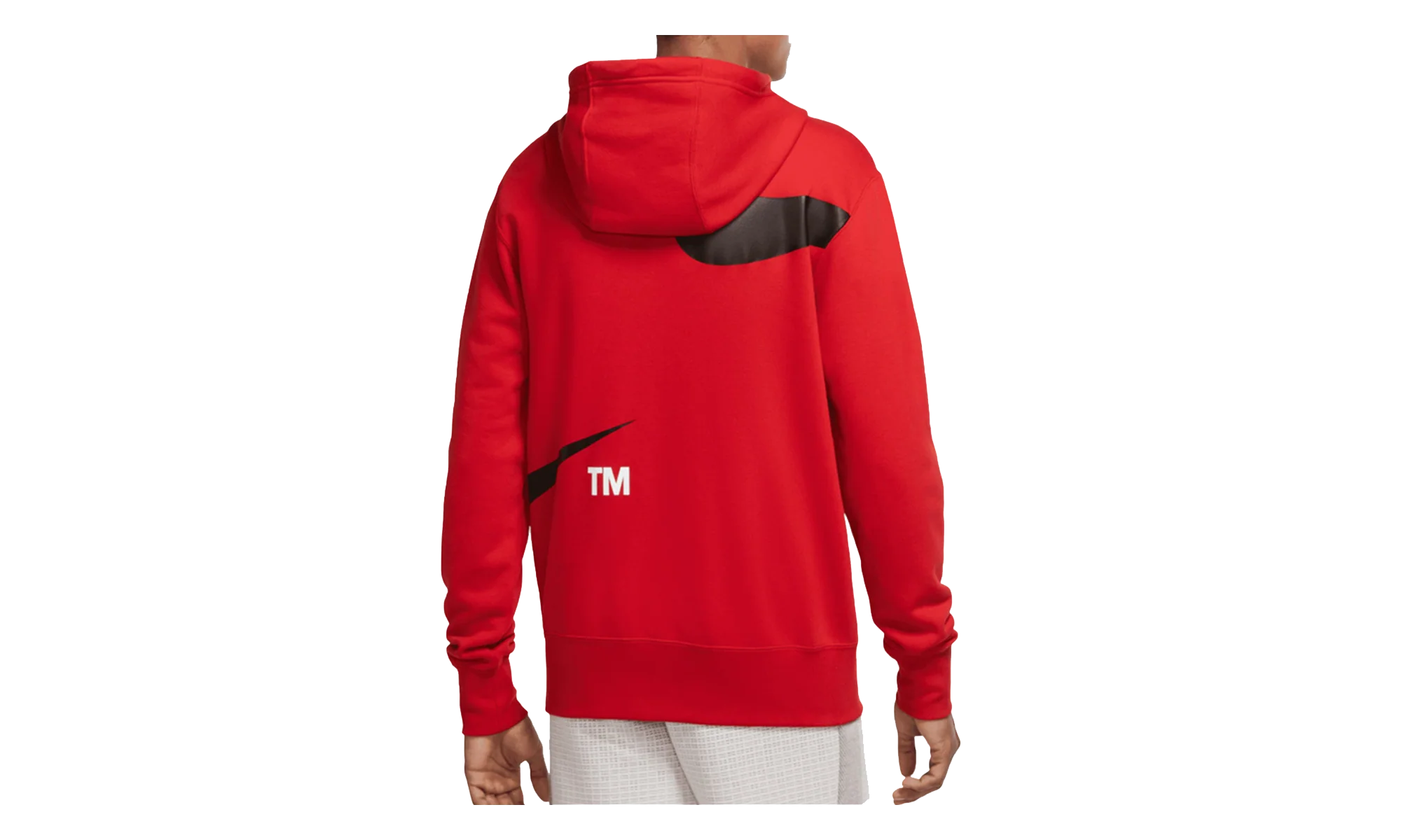 Sportswear Swoosh Semi Brushed Back Hoodie "Gym Red / Black" DD6011 657