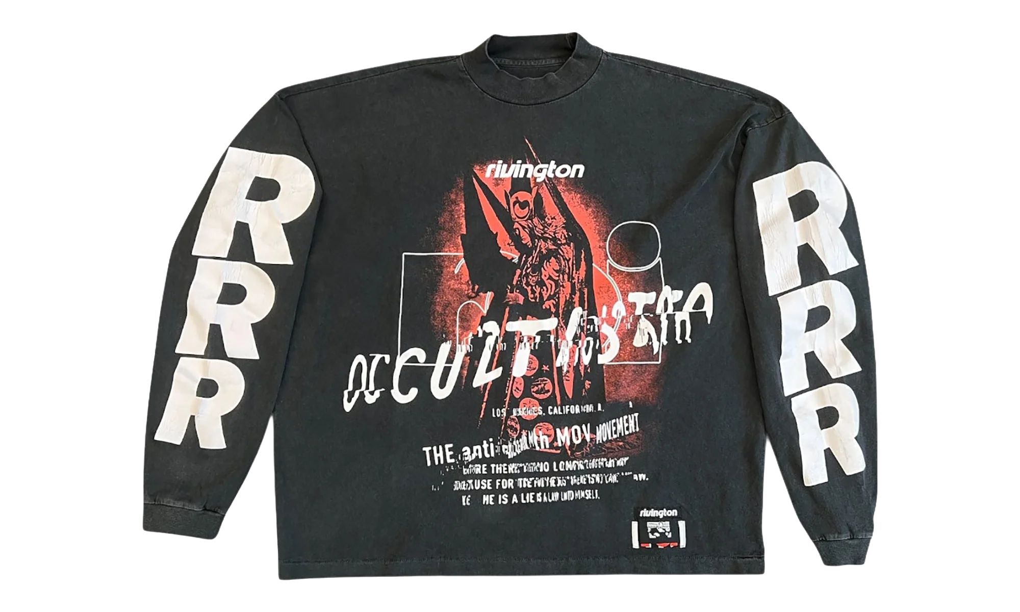 Occultista Vintage Long-Sleeve T-Shirt "Vintage Black" OCCT LS08