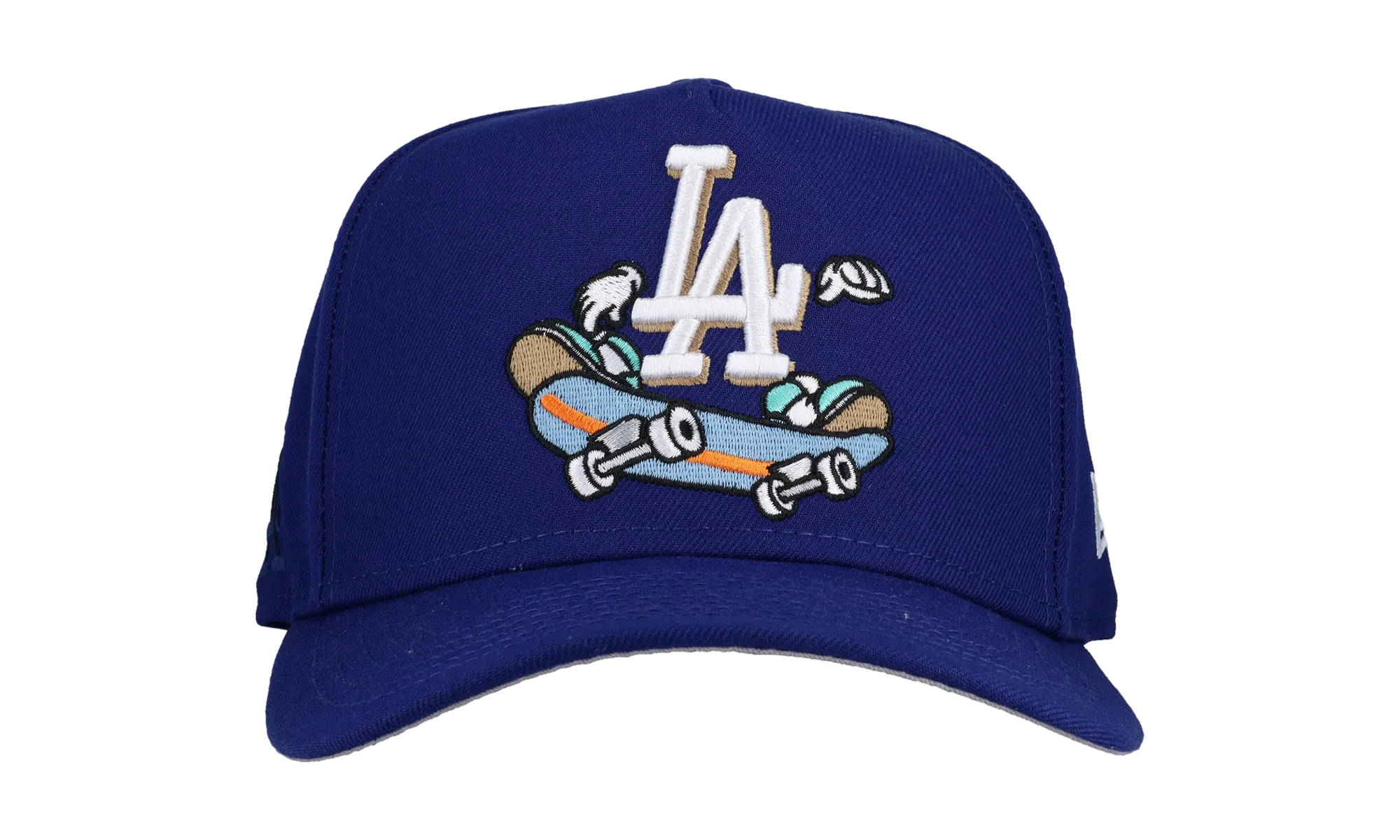9FIFTY Los Angeles Dodgers Cartoon A Frame Snapback Hat "Blue" NE153