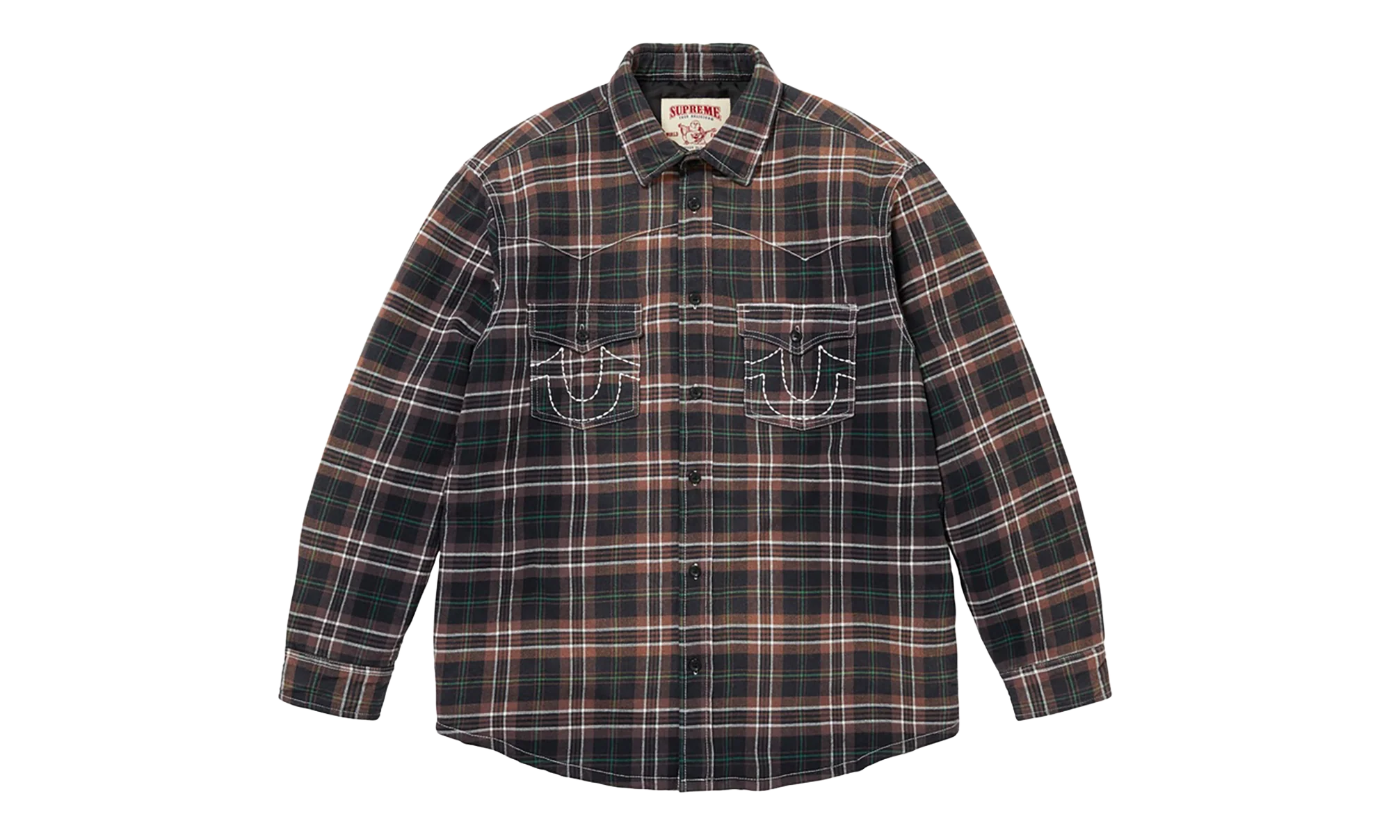 True Religion Quilted Lined Plaid Flannel "FW25 - Black" SU27089