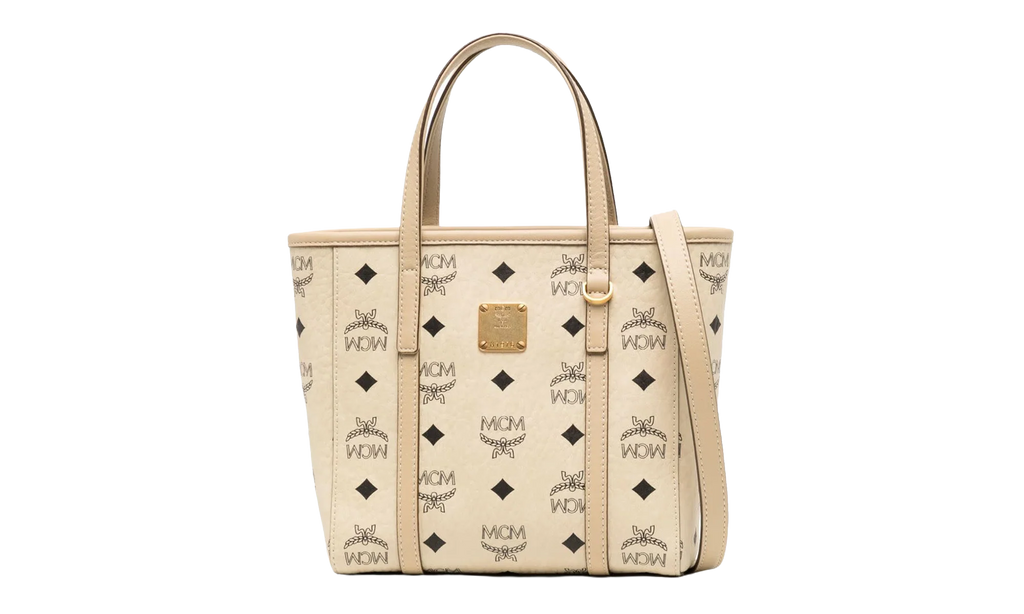 Mini Toni Shopper in Visetos "Beige / Black" MWPAATN04I8001