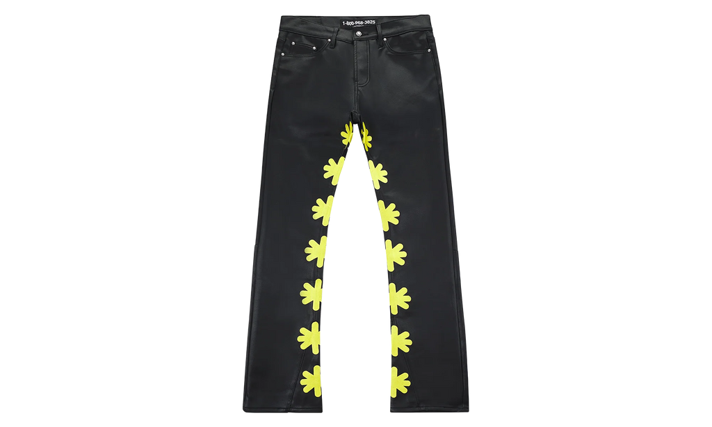 Leather Pants "Black / Yellow" LSLPBFY