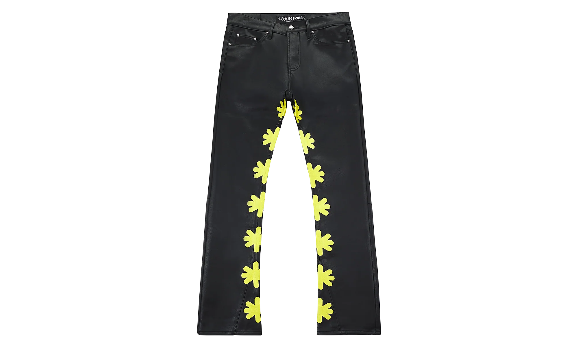 Leather Pants "Black / Yellow" LSLPBFY